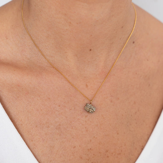 Collar Cadena Oro Pirita