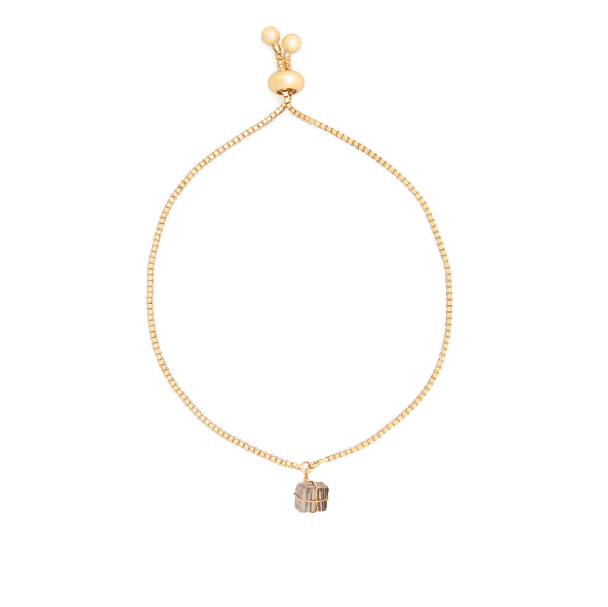 Pulsera Oro Pirita