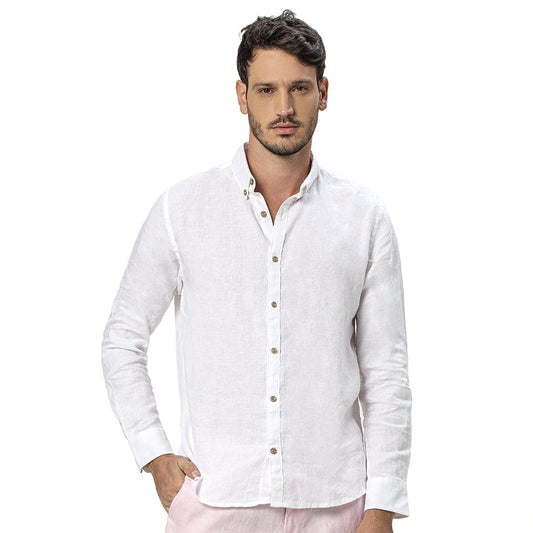 Camisa Lino - Manga Larga